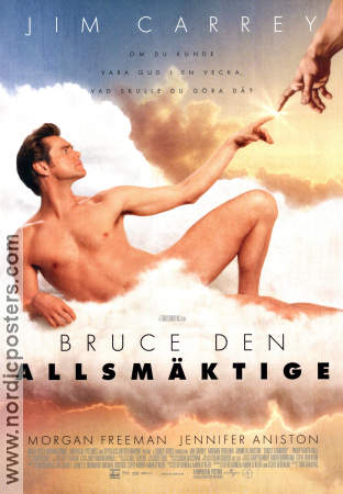 Bruce Almighty 2003 movie poster Jim Carrey Morgan Freeman Jennifer Aniston Tom Shadyac Religion