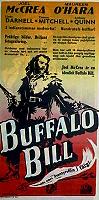 Buffalo Bill 1958 movie poster Joel McCrea Maureen O´Hara