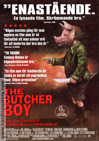 The Butcher Boy 1997 movie poster Stephen Rea Fiona Shaw Eamonn Owens Neil Jordan