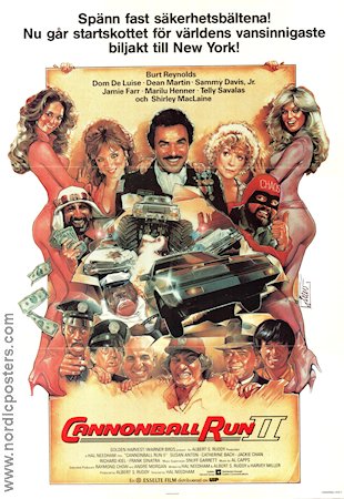 Cannonball Run 2 1984 poster Burt Reynolds