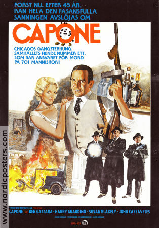 Capone 1975 movie poster Ben Gazzara Sylvester Stallone Susan Blakely Steve Carver Mafia