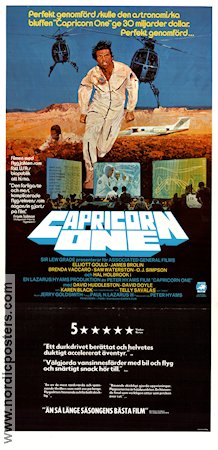 Capricorn One 1977 poster Elliott Gould Peter Hyams