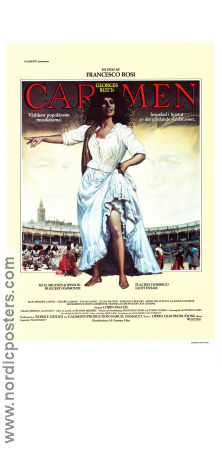 Carmen 1984 movie poster Julia Migenes-Johnson Georges Bizet Placido Domingo Francesco Rosi