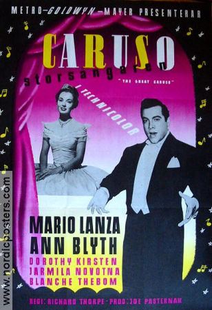 The Great Caruso 1951 poster Mario Lanza Richard Thorpe