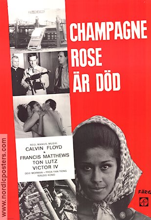 Champagne Rose är död 1970 poster Francis Matthews Calvin Floyd