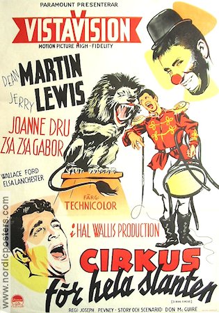 3 Ring Circus 1954 poster Dean Martin