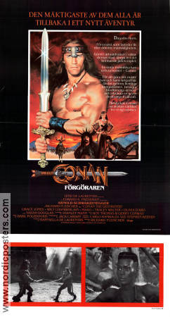 Conan the Destroyer 1984 movie poster Arnold Schwarzenegger Grace Jones Richard Fleischer Find more: Conan