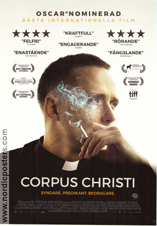 Boze Cialo 2019 movie poster Bartosz Bielenia Anna Biernacik Lidia Bogaczowna Jan Komasa Religion Smoking Country: Poland