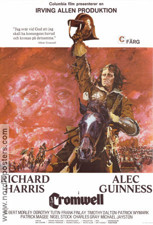 Cromwell 1970 movie poster Richard Harris Alec Guinness Robert Morley Ken Hughes