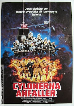 Mission Galactica: The Cylon Attack 1978 movie poster Lorne Greene Richard Hatch Dirk Benedict Spaceships