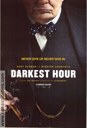 Darkest Hour 2017 movie poster Gary Oldman Kristin Scott Thomas Ben Mendelsohn Joe Wright
