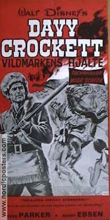 Davy Crockett: King of the Wild Frontier 1955 movie poster Fess Parker Buddy Ebsen Basil Ruysdael Norman Foster