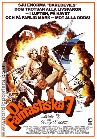 The Fantastic Seven 1979 movie poster Christopher Connelly Christopher Lloyd Elke Sommer John Peyser From TV