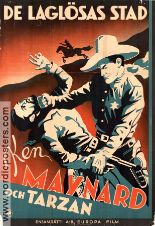 Branded Men 1931 movie poster Ken Maynard Tarzan Horse Phil Rosen