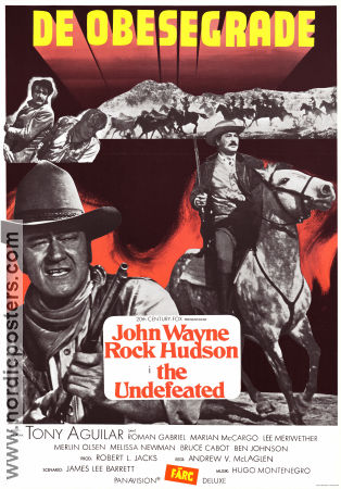 The Undefeated 1969 poster John Wayne Andrew V McLaglen