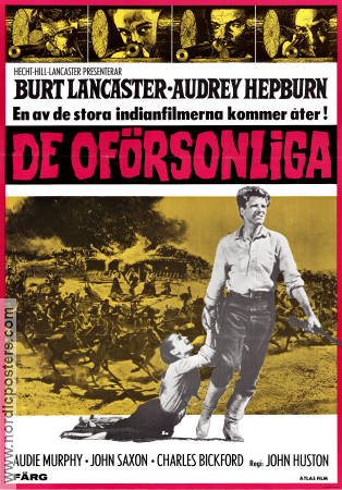 The Unforgiven 1960 poster Burt Lancaster John Huston