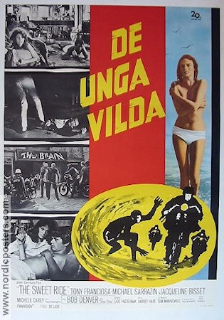 The Sweet Ride 1968 movie poster Jacqueline Bisset Motorcycles