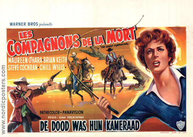 The Deadly Companions 1961 movie poster Maureen O´Hara Brian Keith Sam Peckinpah