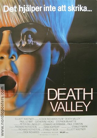 Death Valley 1982 movie poster Paul Le Mat Catherine Hicks Stephen McHattie Dick Richards Glasses