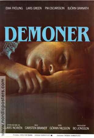 Demoner 1986 movie poster Ewa Fröling Björn Granath Lars Green Carsten Brandt Writer: Lars Norén