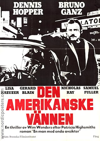 Der amerikanische Freund 1977 movie poster Dennis Hopper Bruno Ganz Wim Wenders