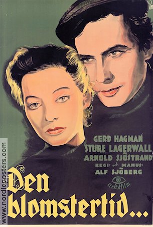 Den blomstertid 1940 movie poster Gerd Hagman Sture Lagerwall