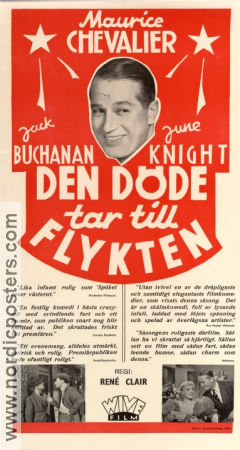 Break the News 1938 movie poster Jack Buchanan Maurice Chevalier René Clair