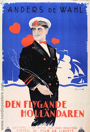 Den flygande holländaren 1925 movie poster Anders de Wahl