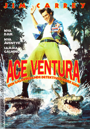 Ace Ventura: When Nature Calls 1995 movie poster Jim Carrey Ian McNeice Simon Callow Steve Oedekerk
