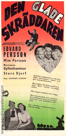 Den glade skräddaren 1945 movie poster Edvard Persson Mim Persson Marianne Gyllenhammar Gunnar Olsson