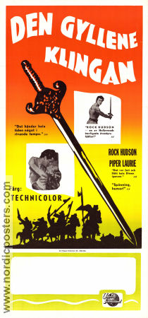 The Golden Blade 1953 poster Rock Hudson Nathan Juran