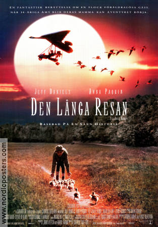 Fly Away Home 1996 movie poster Jeff Daniels Anna Paquin Dana Delany Carroll Ballard Birds Planes