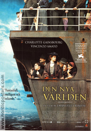 Nuovomondo 2006 movie poster Charlotte Gainsbourg Vincenzo Amato Vincent Schiavelli Emanuele Crialese