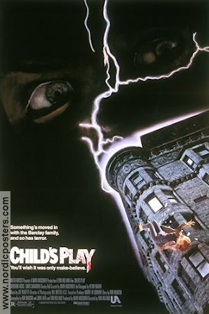 Child´s Play 1988 movie poster Catherine Hicks Chris Sarandon Alex Vincent Tom Holland Find more: Chucky