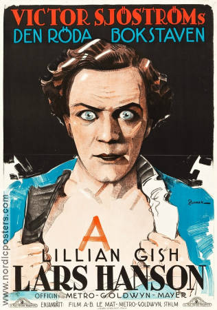 The Scarlet Letter 1926 movie poster Lillian Gish Lars Hanson Victor Sjöström