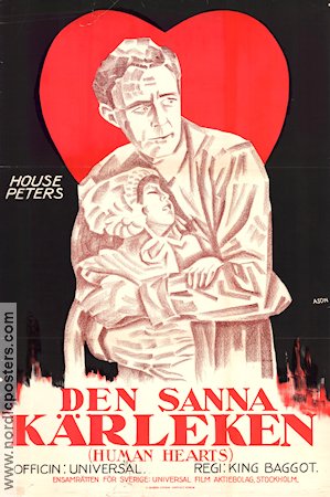 Human Hearts 1923 movie poster House Peters King Baggot Kids