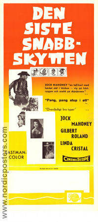The Last of the Fast Guns 1958 poster Jock Mahoney George Sherman