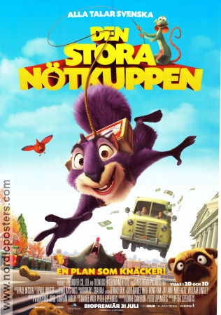The Nut Job 2014 movie poster Will Arnett Peter Lepeniotis Animation