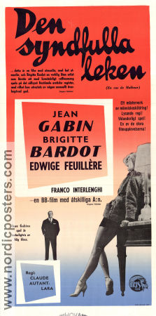 En cas de malheur 1958 movie poster Brigitte Bardot Jean Gabin Claude Autant-Lara