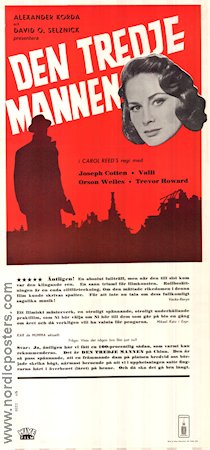 The Third Man 1949 movie poster Orson Welles Trevor Howard Joseph Cotten Alida Valli Carol Reed Film Noir
