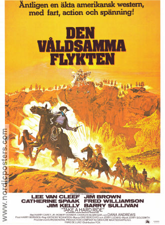 Take a Hard Ride 1975 movie poster Jim Brown Lee Van Cleef Fred Williamson Antonio Margheriti