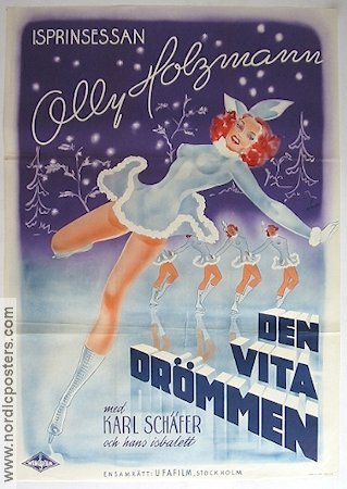 Der Weisse Traum 1944 movie poster Ally Holzmann Winter sports
