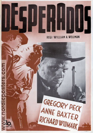 Yellow Sky 1948 movie poster Gregory Peck Anne Baxter Richard Widmark William A Wellman