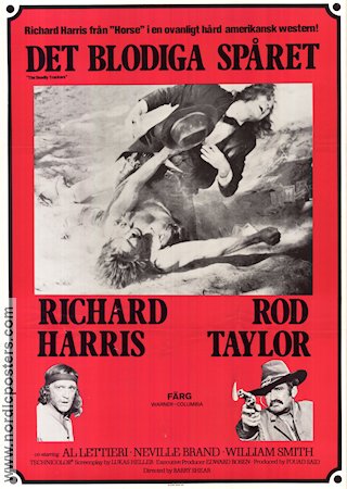 The Deadly Trackers 1973 movie poster Richard Harris Rod Taylor Al Lettieri Barry Shear