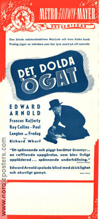 The Hidden Eye 1945 movie poster Edward Arnold Frances Rafferty Ray Collins Richard Whorf