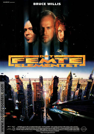 The Fifth Element 1997 poster Bruce Willis Luc Besson