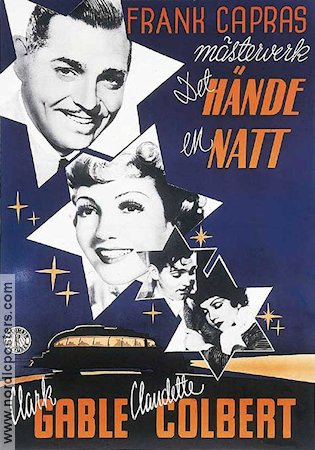 It Happened One Night 1934 poster Clark Gable Frank Capra