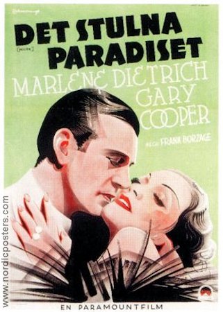 Desire 1936 movie poster Marlene Dietrich Gary Cooper