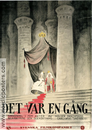 Der var engang 1922 movie poster Clara Pontoppidan Svend Methling Carl Dreyer Writer: Holger Drachmann Denmark