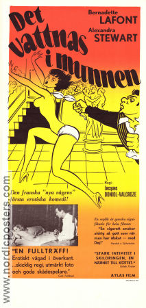 L´eau a la bouche 1960 movie poster Bernadette Lafont Francoise Brion Alexandra Stewart rJacques Doniol-Valcroze